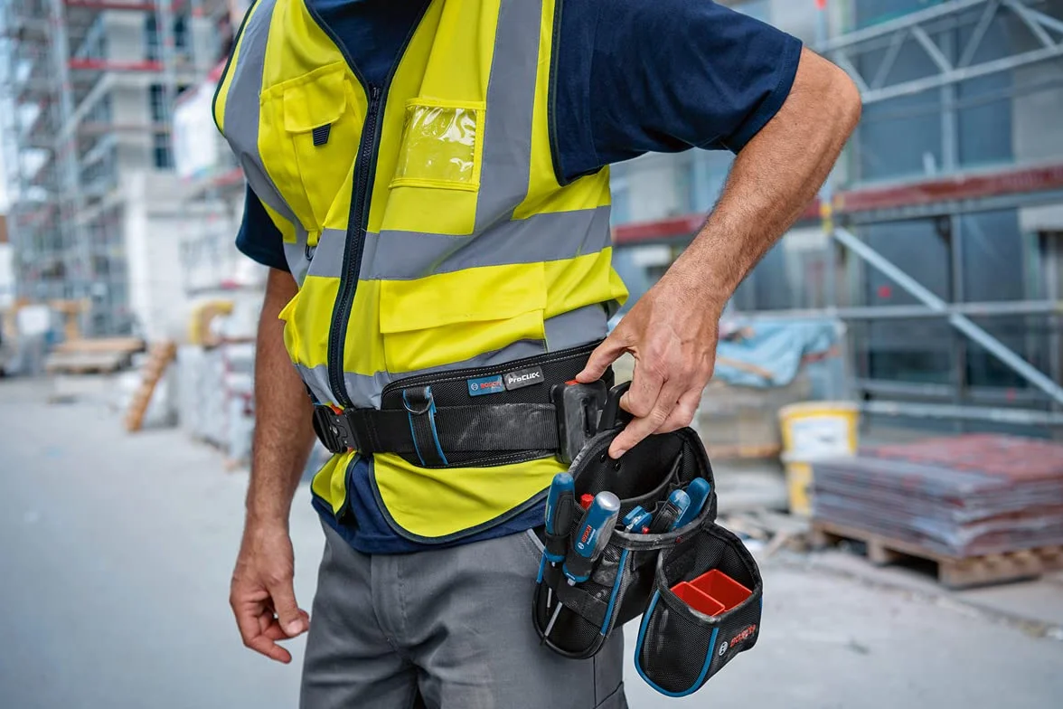 Bosch Professional Proclick Set Cintura Porta Attrezzi S/M con Tasca GWT 4, Tasca GWT 2, 2 Holder