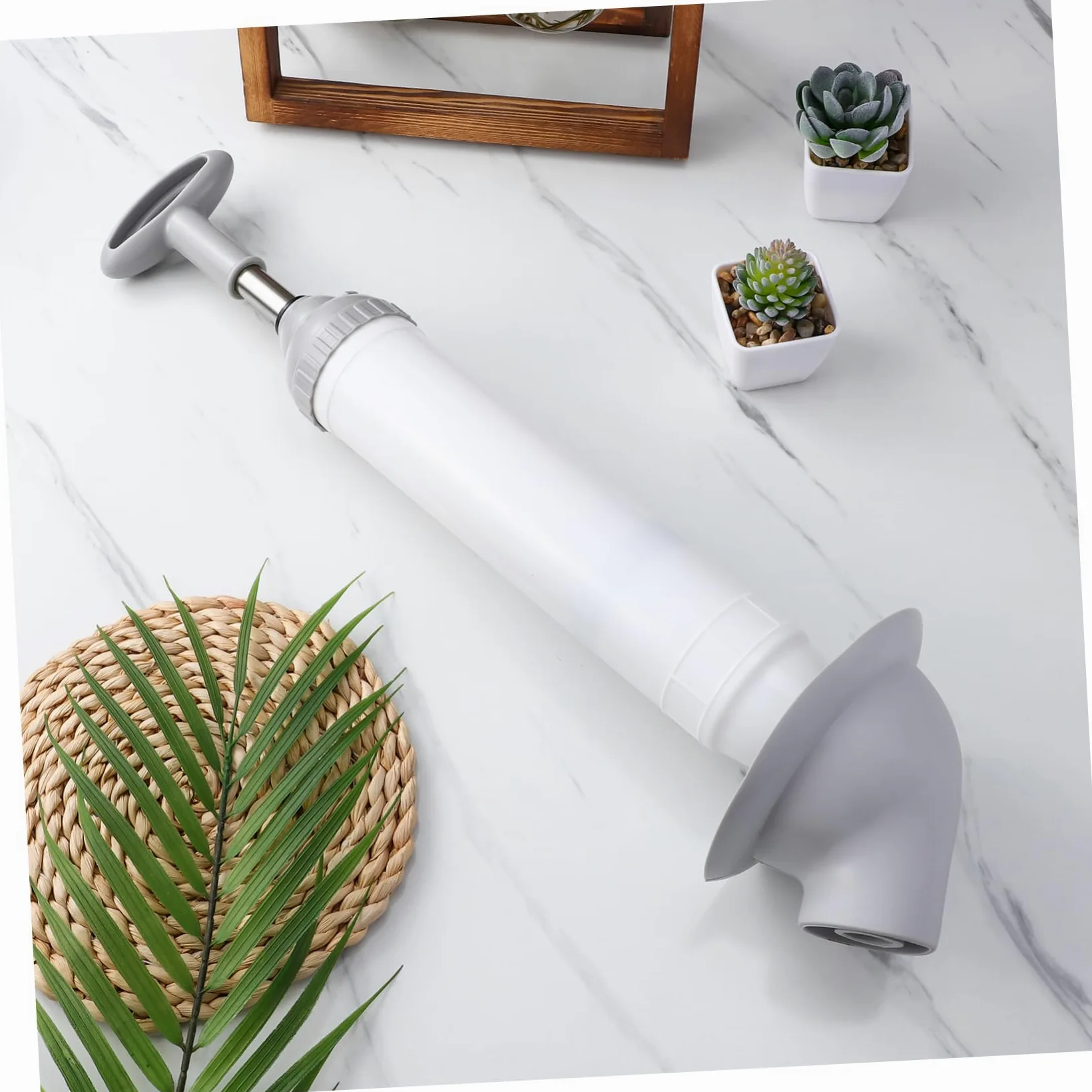 SHINEOFI Sturalavandini per WC a Pressione, Sblocco Rapido per Scarichi e Lavandini, Testa Curva, Struttura Robusta in Acciaio Inox e Pp, Bagno e Cucina
