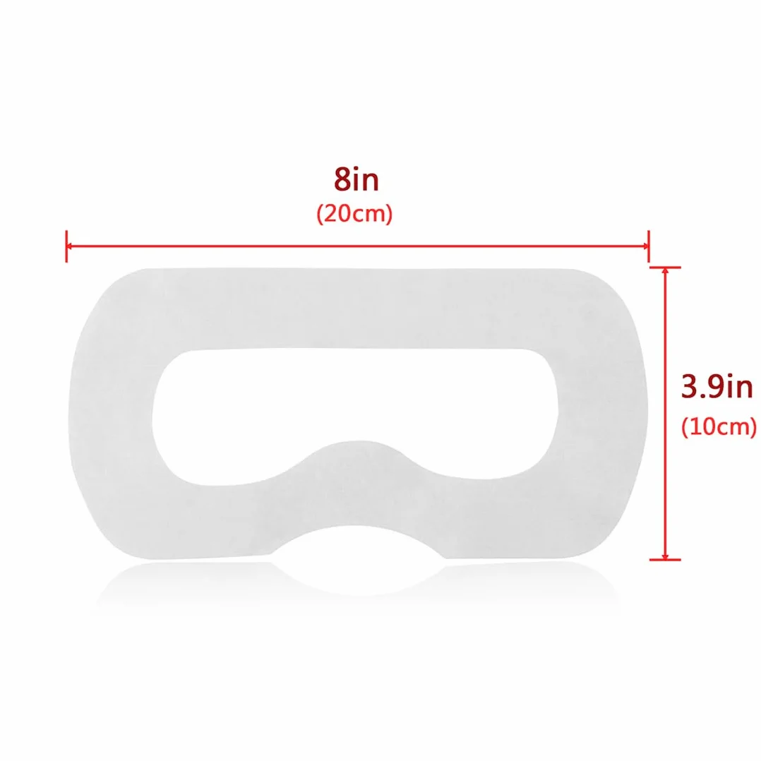 Geekria 100 pezzi di coperture facciali usa e getta e Magic Stick compatibili con HTC Vive, tessuti non tessuti morbidi e traspiranti per visore VR