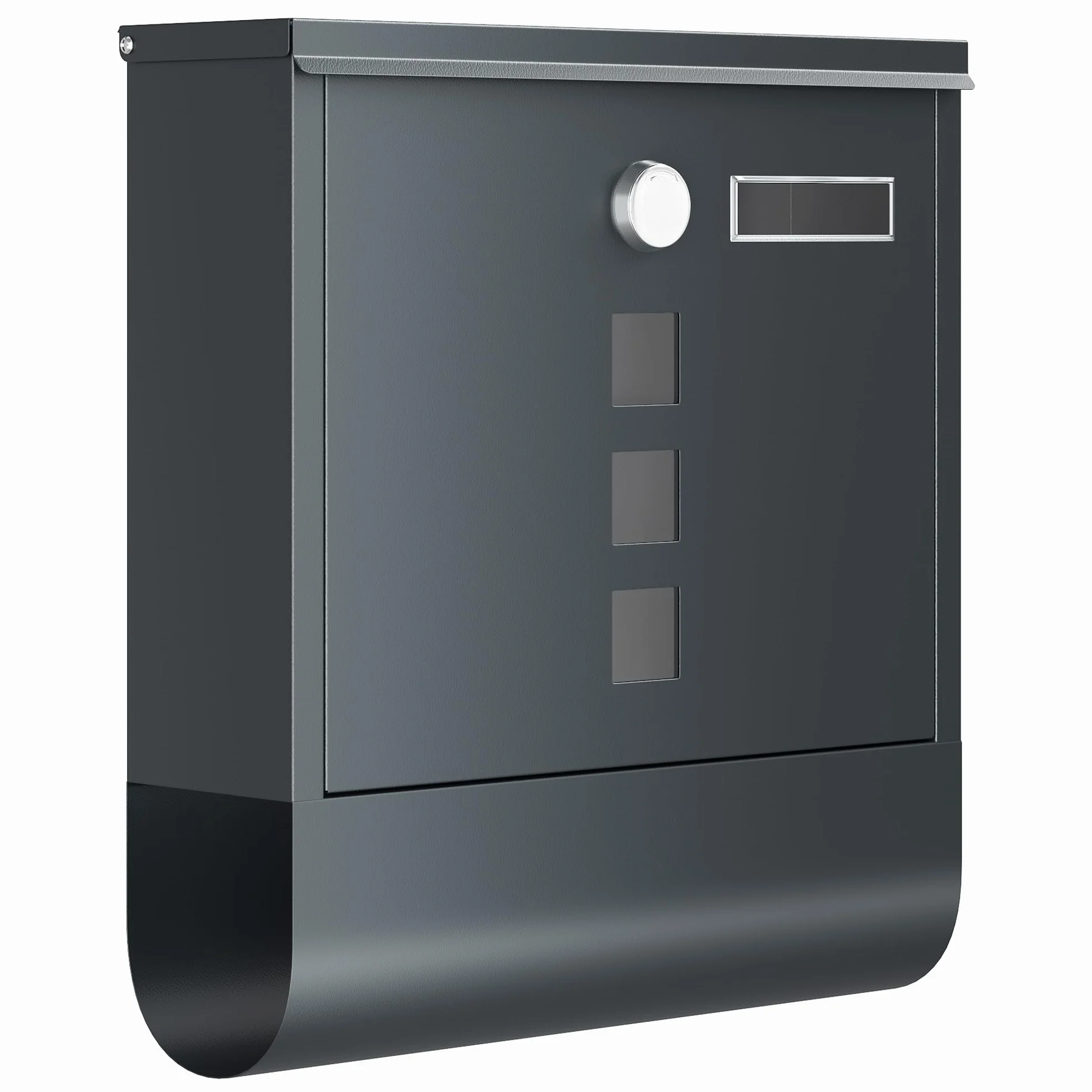 SONGMICS Cassetta Postale Grigio Antracite GMB20AG 10x30,8x33,8 cm