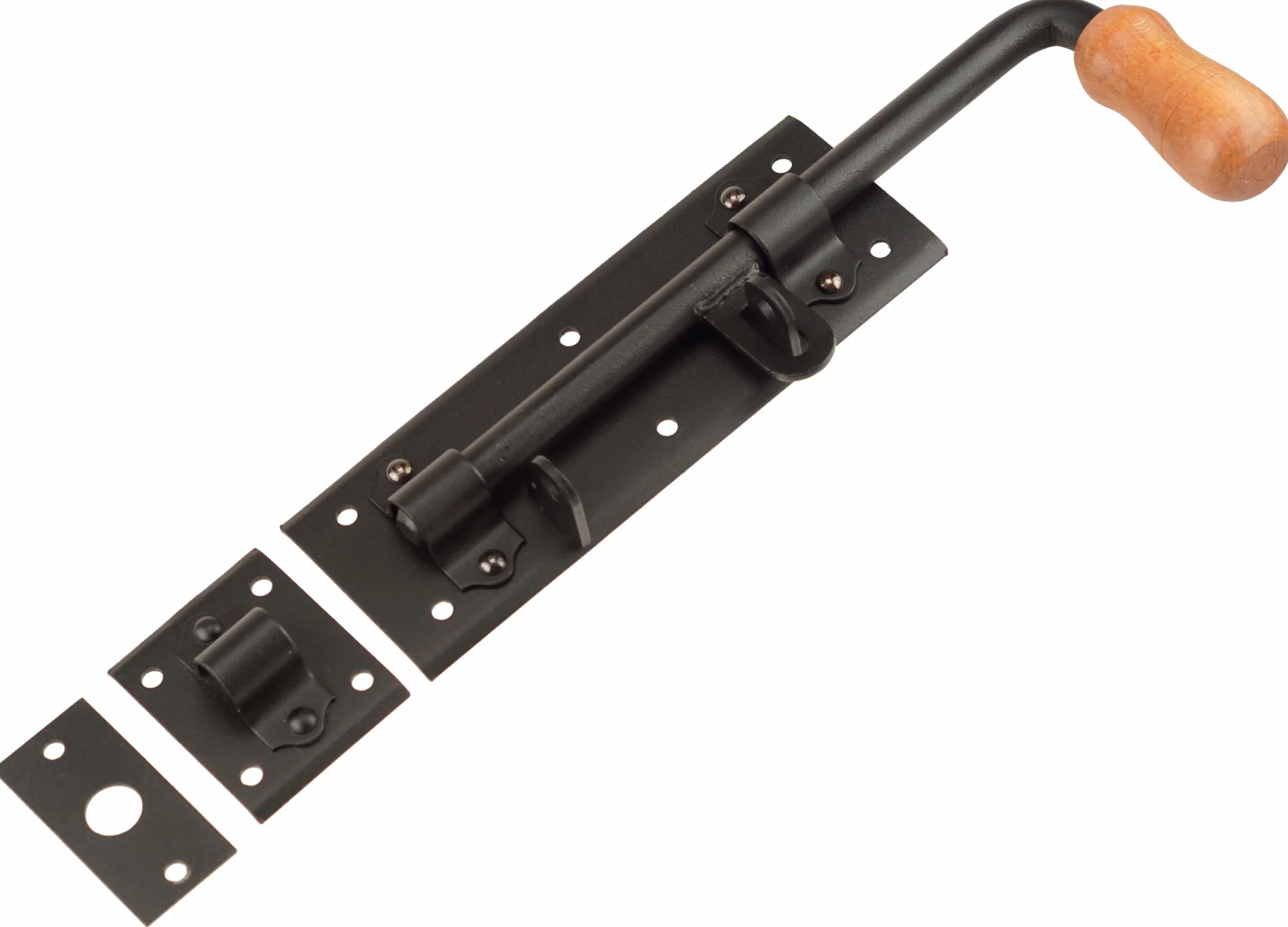 Catenacci per cancelli, 2 pezzi x 280 mm, neri, catenaccio per porta, serratura per porta, catenaccio, catenaccio per cancello da giardino