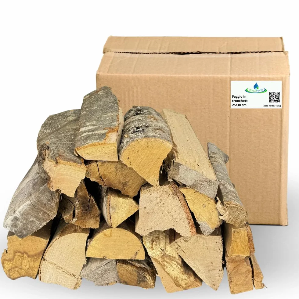 Acquaverde Legna da Ardere Faggio Tronchetti 25 cm Secca 30 kg