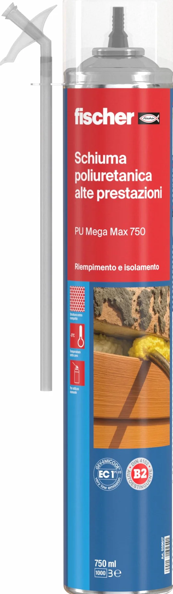 Fischer PU MEGA MAX 750 Schiuma Poliuretanica Manuale