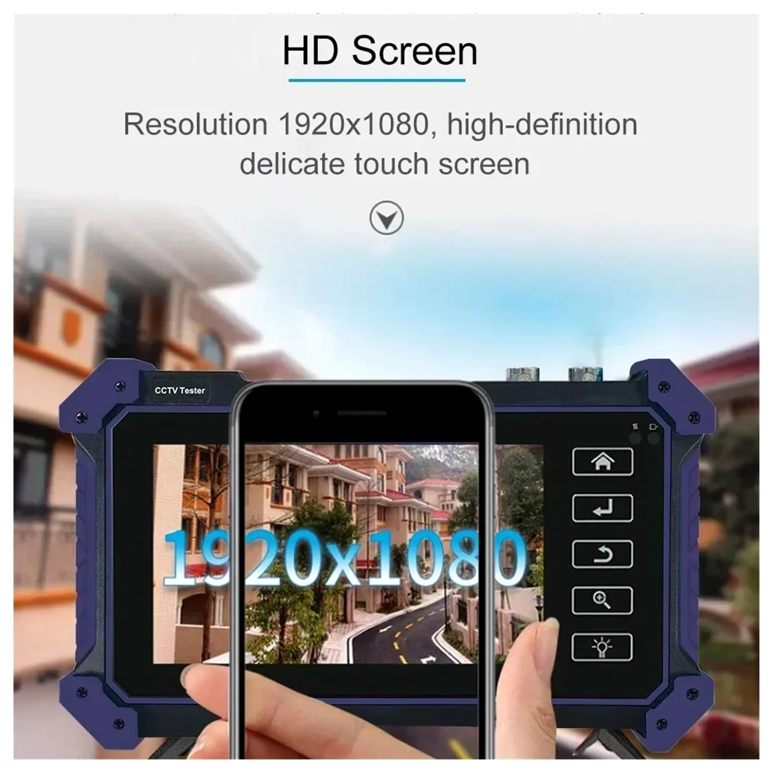 CCTV Tester, Tester IPC CCTV AHD CVI TVI SDI Test Telecamera IP 4K Tracciante Cavo Ingresso HDMI PTZ VGA