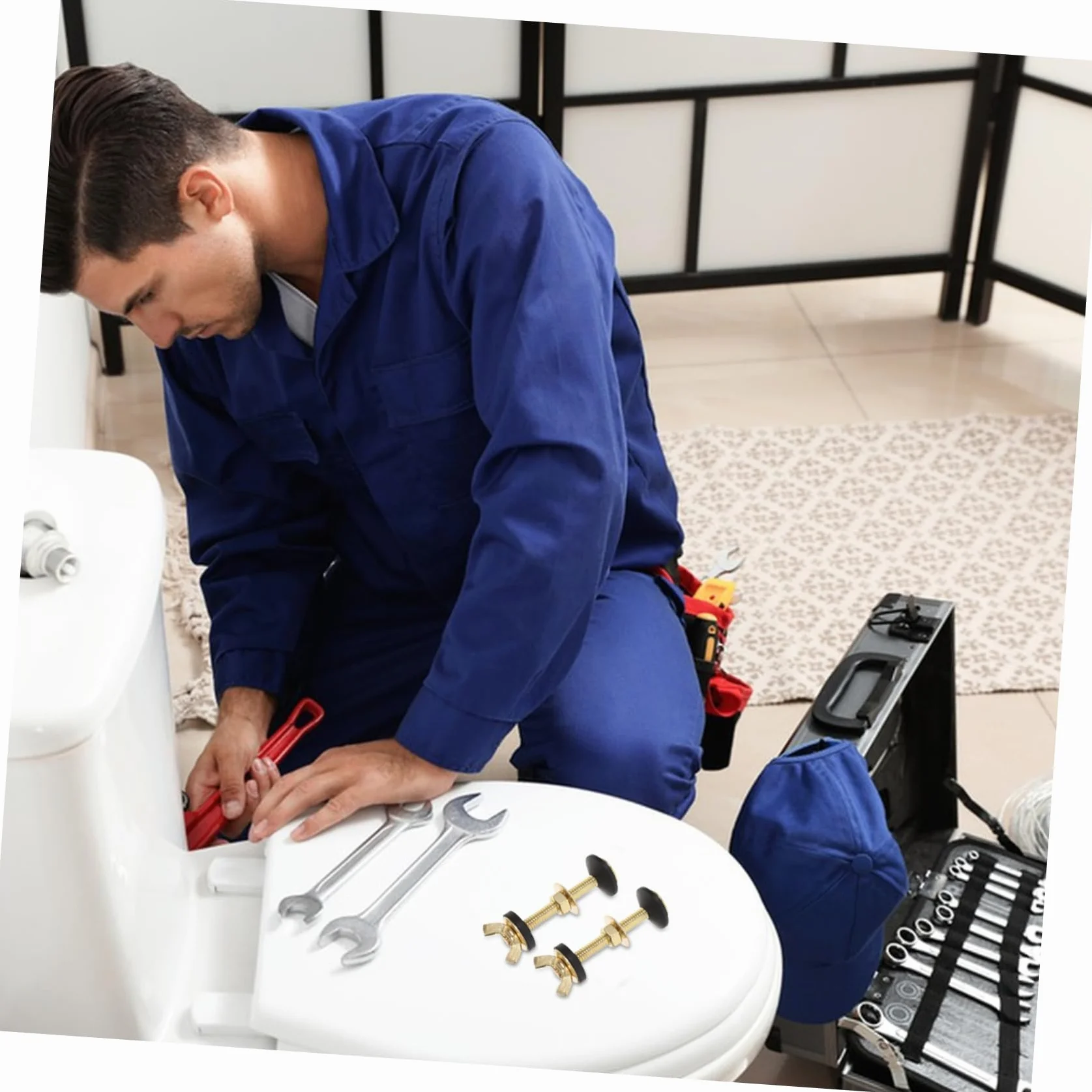 Kit Bulloni Per Serbatoio Del Wc Guarnizioni in Gomma Fissaggio Water