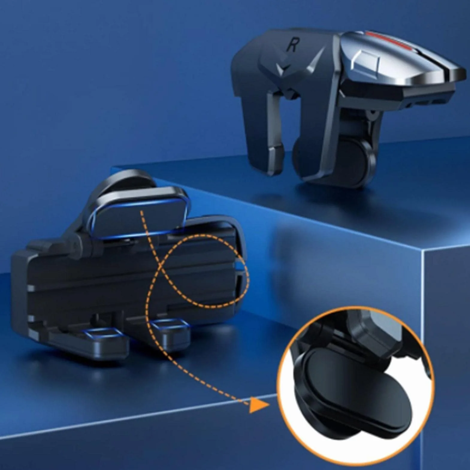 Trigger di gioco mobile per PUBG - PUBG Mobile Game Controller Trigger | Pulsante meccanico fisico di gioco mobile facile da usare