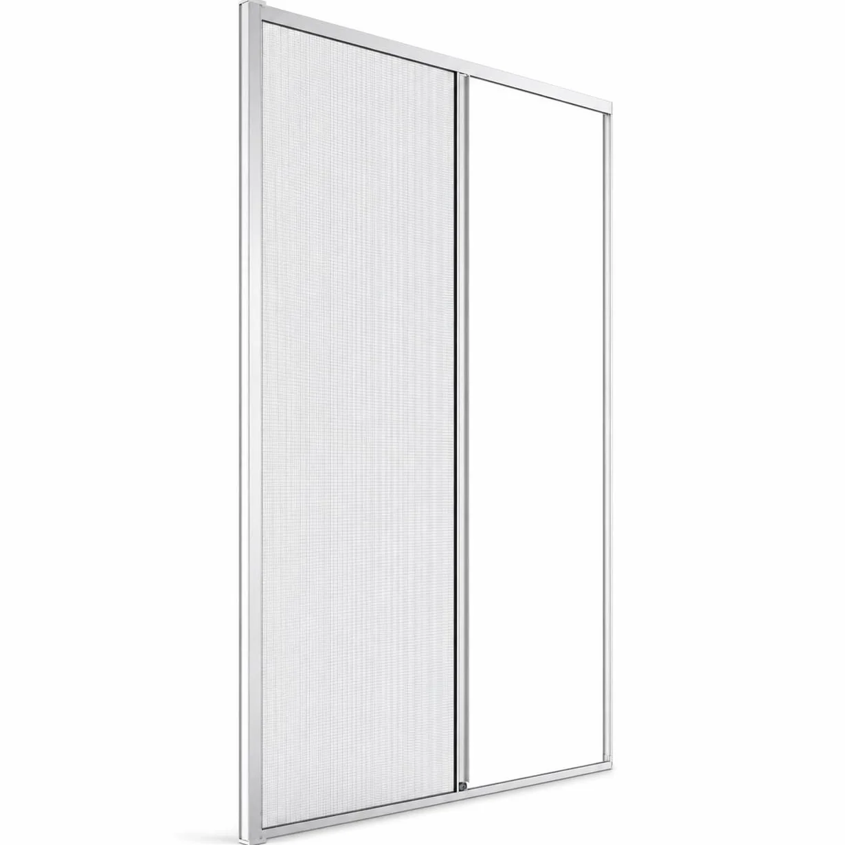 LEIVESTE Zanzariera a Rullo Riducibile per Porta Finestra in Alluminio 140 x 250 cm Bianco