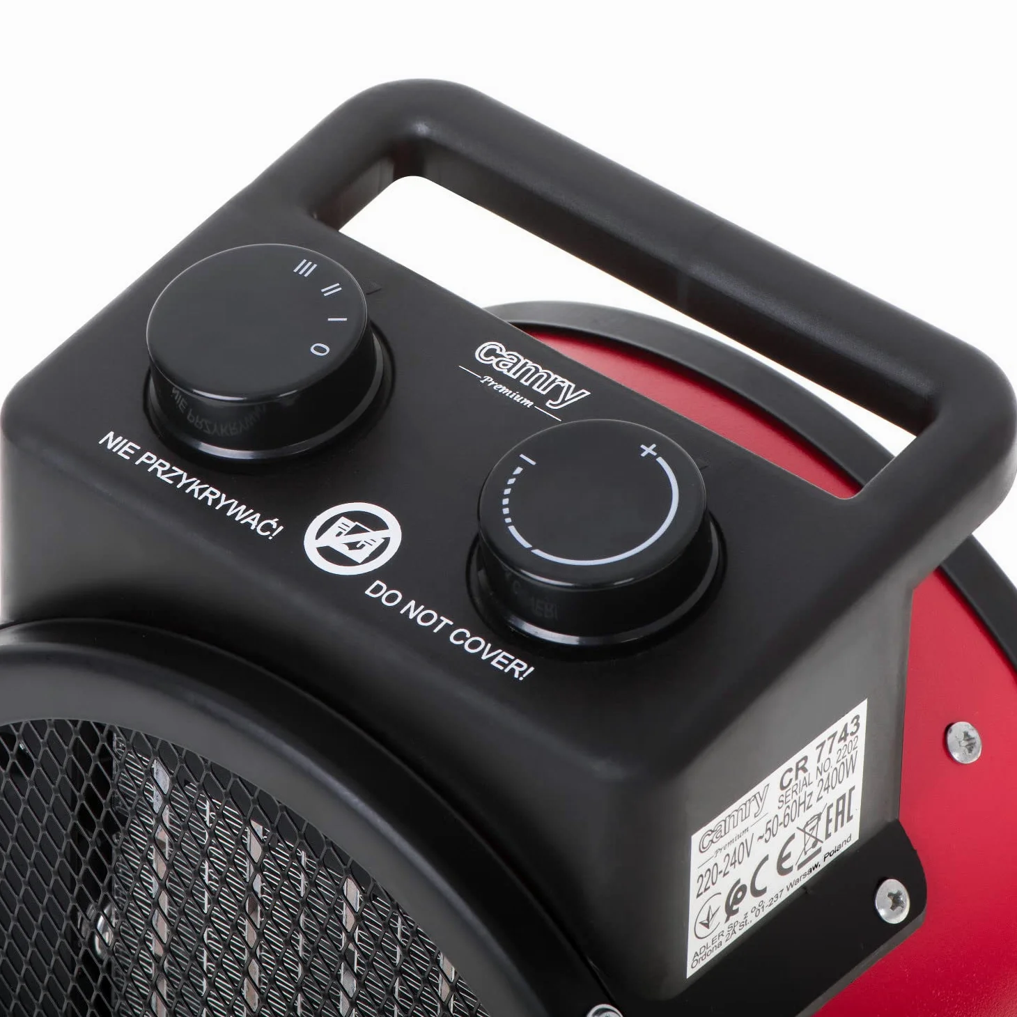Camry CR 7743 Riscaldamento extra 2400W