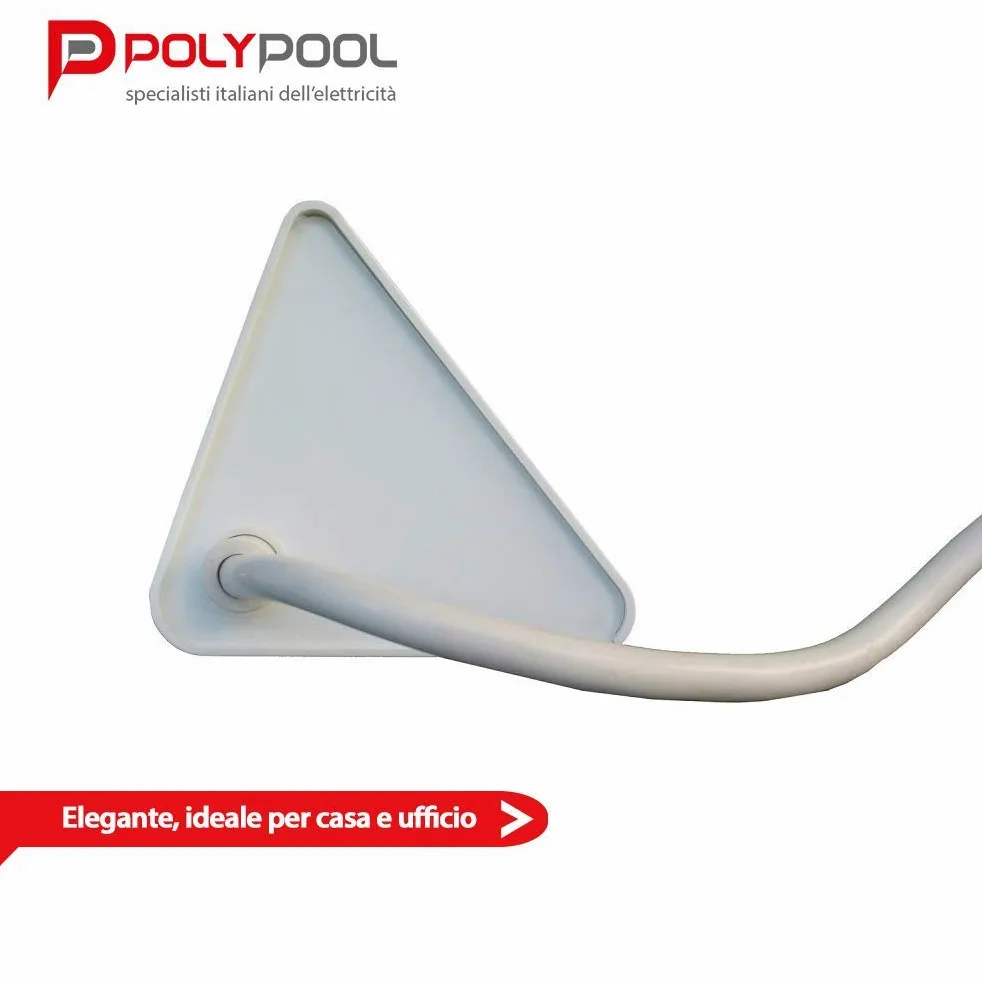 Poly Pool PP2590.2 Presa Multipla Da Scrivania Con 3 prese 2 m Di Cavo e Interruttore Luminoso (Confezione da 2)