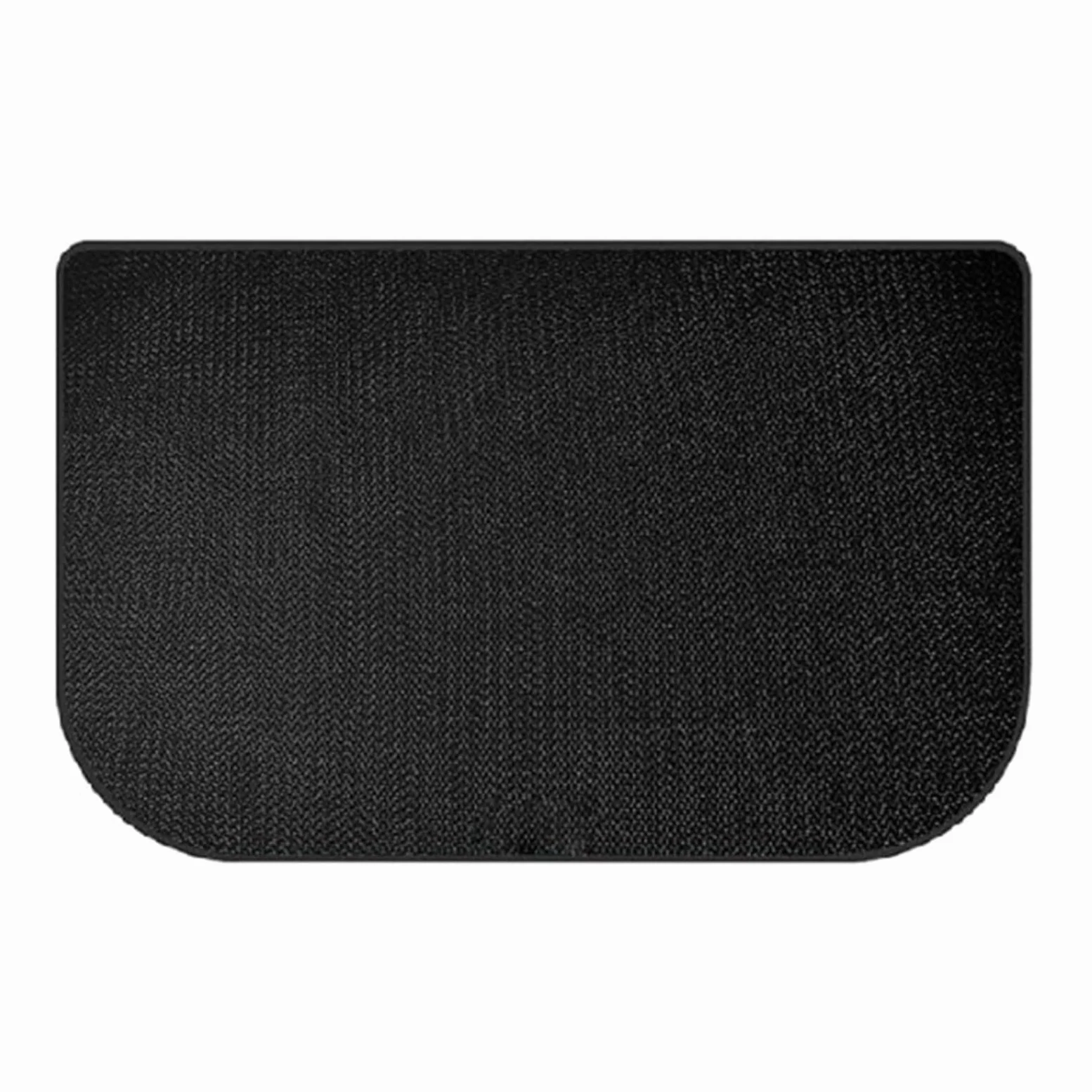 Tappeto a semicerchio ignifugo per camino, tappetino isolato in silicone per bruciatori a legna, scudo termico 50 x 80 cm, grigio (152 x 70 cm)