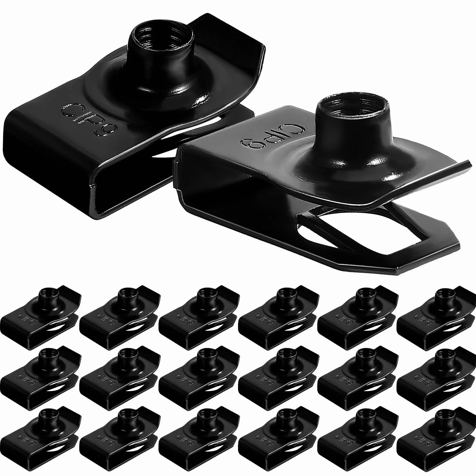 20 pezzi M6 clip estrusi tipo U accessori metallici auto carrozzeria cofano paraurti