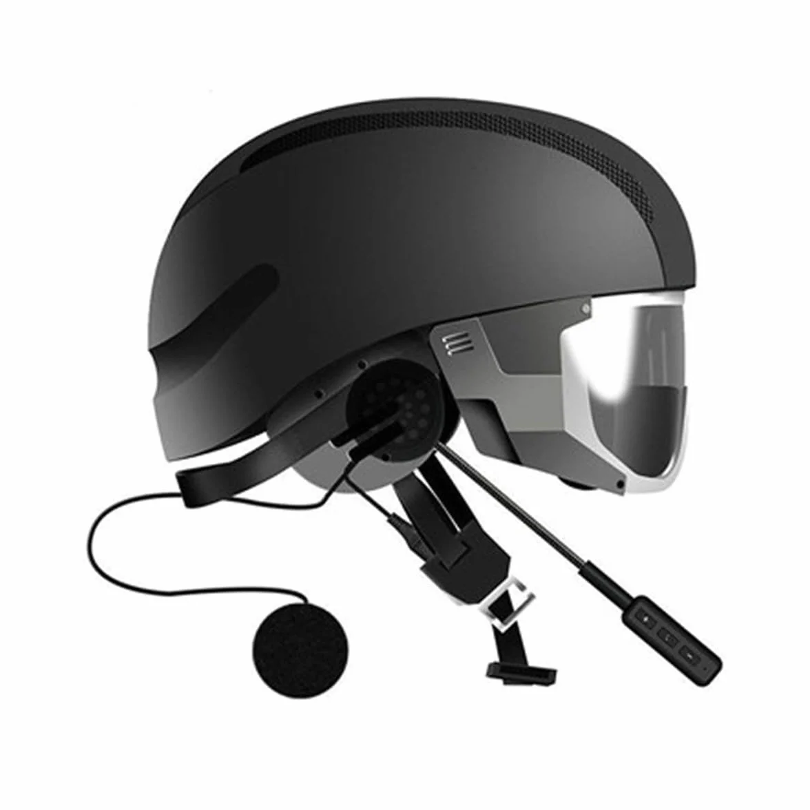 Alnicov Casco Moto Auricolare Bluetooth Casco Integrale Auricolare Wireless Integrato risponde automaticamente alla Navigazione delle chiamate