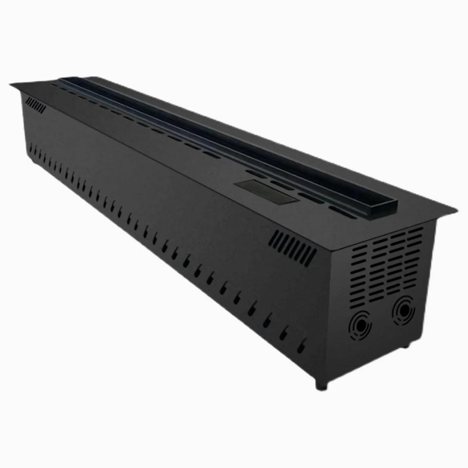 Camino Elettrico Silenzioso Sottile a Vapore acqueo, Camino Decorativo da Incasso, Telecomando con Timer, Touch Screen, Altezza della Fiamma Regolabile, Camino (Monocolore 1200mm)