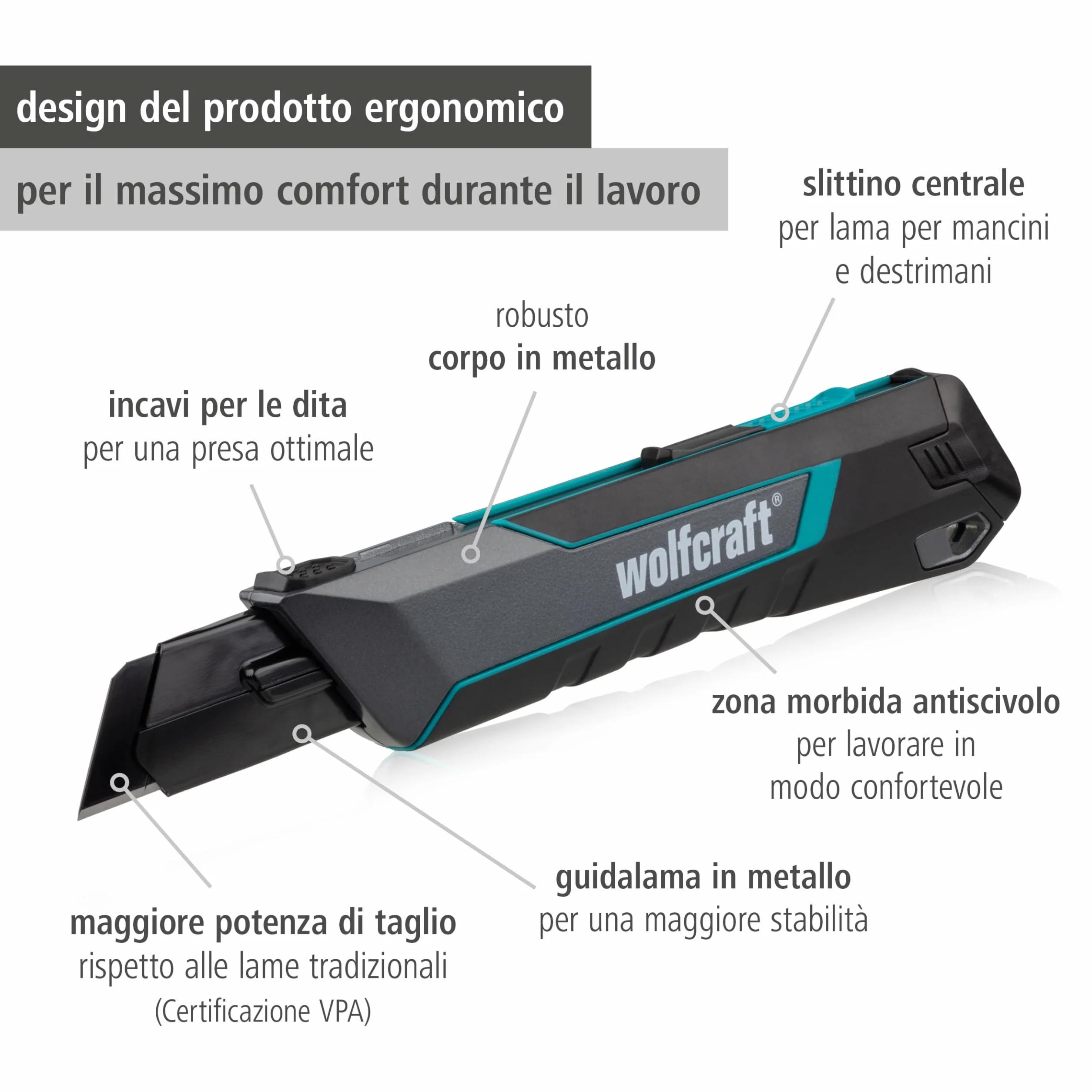 wolfcraft Cutter Lama a Spezzare PRO SAFETY 25 mm