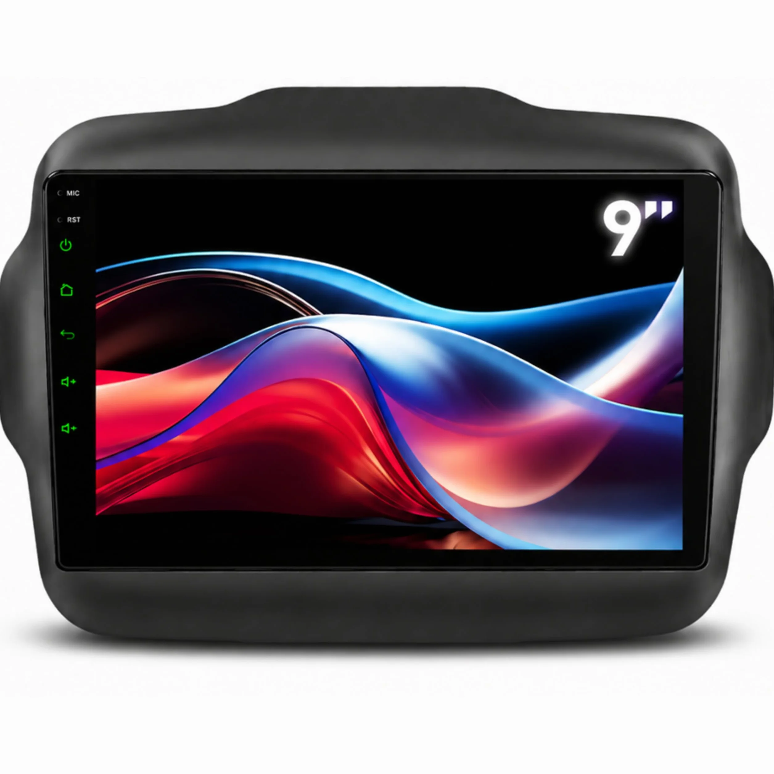 VIBEX Autoradio 9" Android per Jeep Renegade 2014 2015 2016 2017 2018 2019 2020, Wireless Apple CarPlay Android Auto, Navigazione GPS, Bluetooth, WiFi, Schermo Touchscreen, Supporto Retrocamera
