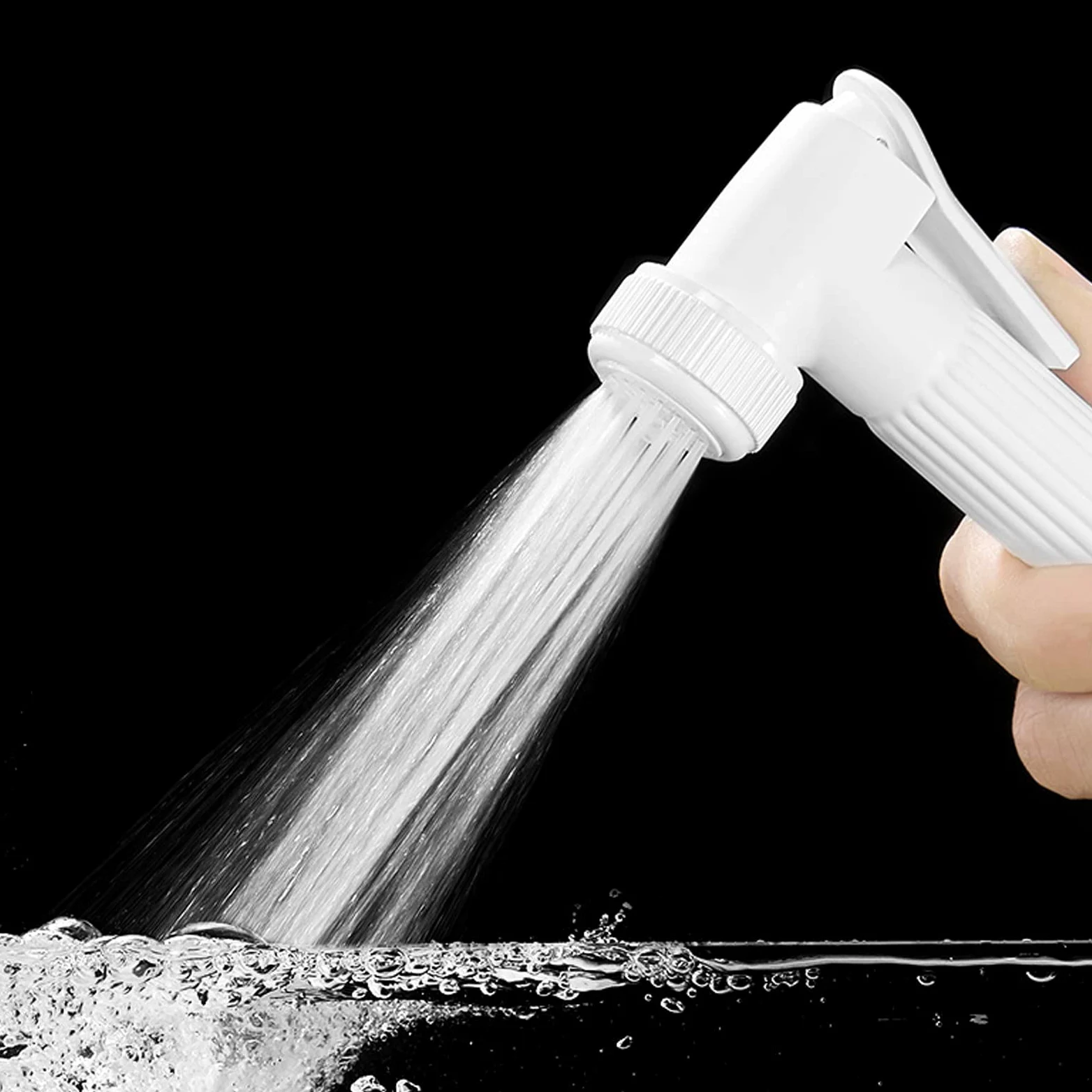 Sistema Doccia Bianco con Rubinetto a Parete, beccuccio per Vasca, Accessori per Il Bagno, soffione a Pioggia, doccetta a 3 modalità e doccetta per Bidet
