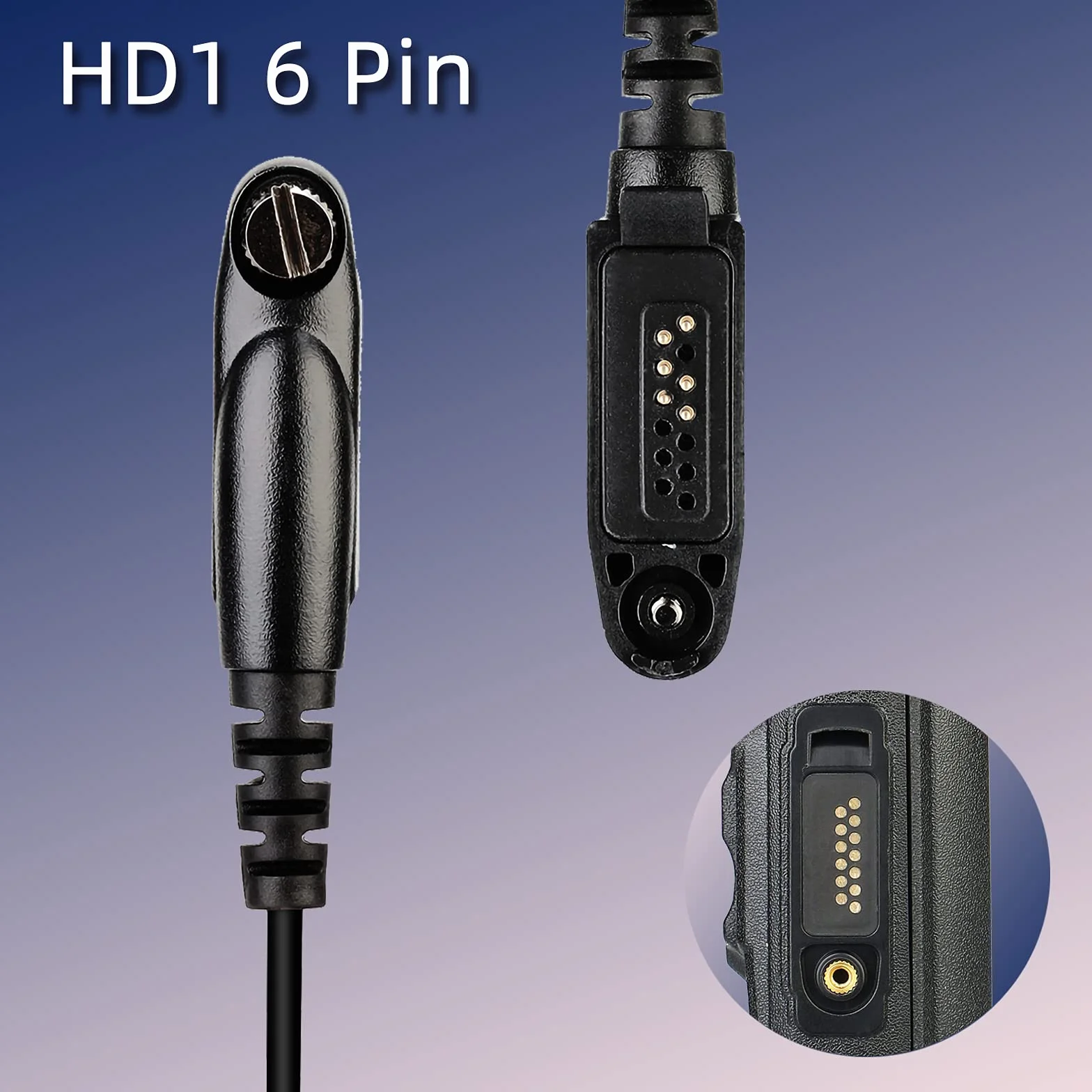 Retevis EA110M Walkie Talkie Auricolare IP66 Impermeabili Cuffie Aria Tubo Nascosto Compatibile con Ailunce HD1 Radio DMR RT648 RT29 RT647 HA1UV HD2 Ricetrasmettitore (1 pz)