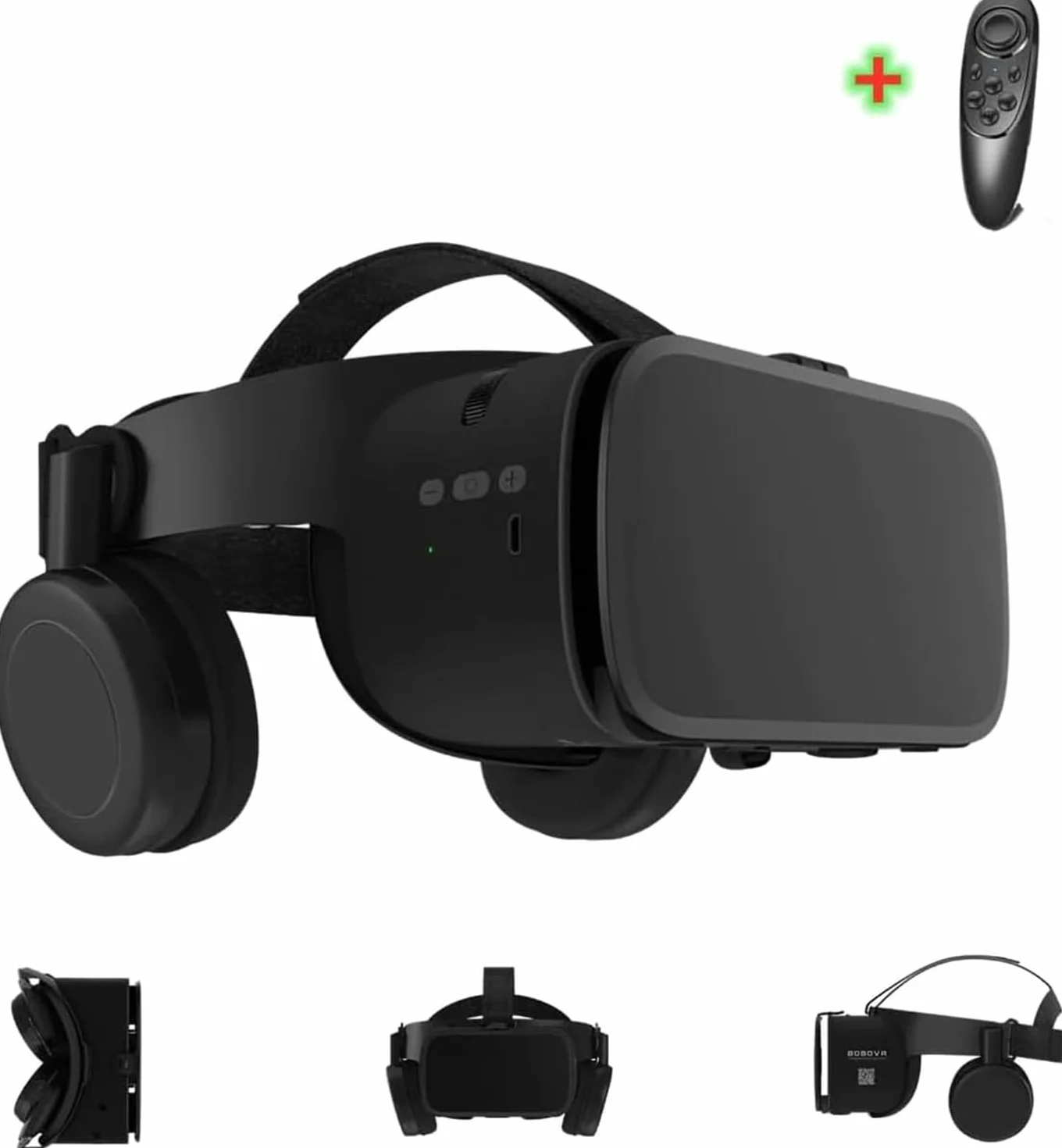 VR Occhiali Realtà Virtuale, Visore 3D con Cuffie Bluetooth di Alta Qualità, Compatibile con Smartphone iPhone e Android 4.7–6.3 Pollici, per Giochi e Film 3D, Regalo Compleanno e Natale