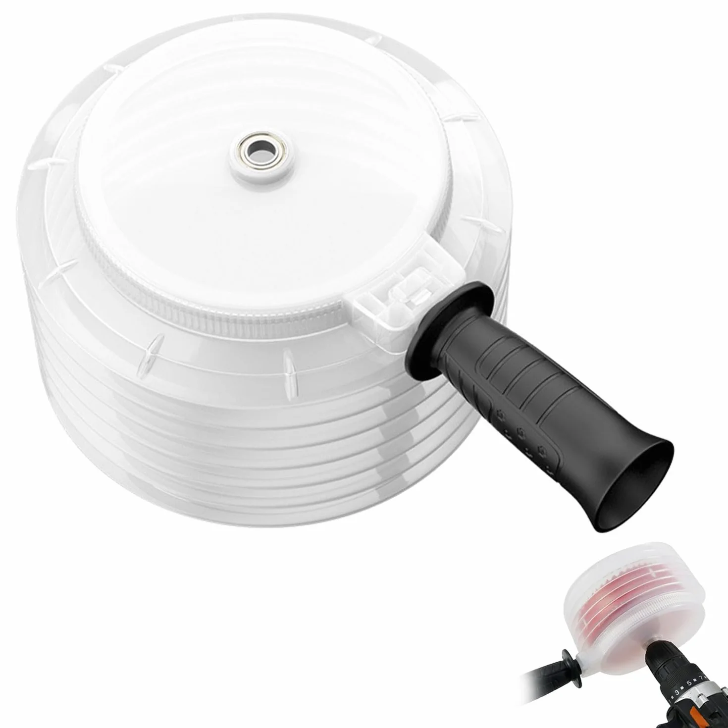 Raccogli Polvere Trapano Design Pieghettato Cuscinetti Metallo Maniglia Filettata per Cartongesso Soffitti Pareti