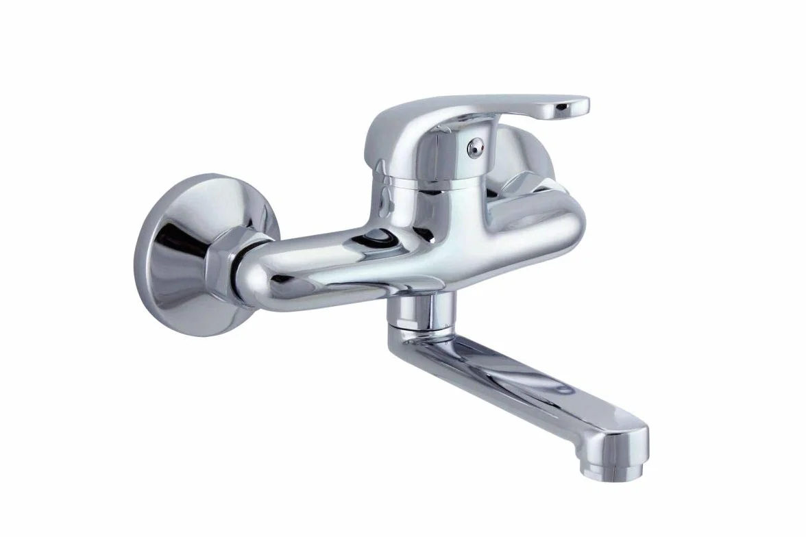 Rubinetto da parete per lavabo monocomando B292 erogatore corto