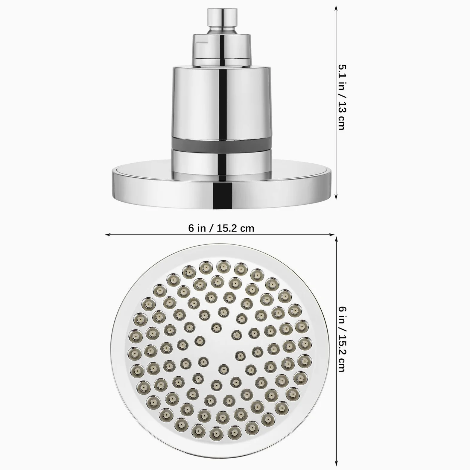 Filtro doccia Booster per acqua dura, addolcitore d'acqua in ABS argento, rimuove cloro e impurità per pelle e capelli più sani, facile installazione, misura universale, migliora l'esperienza della