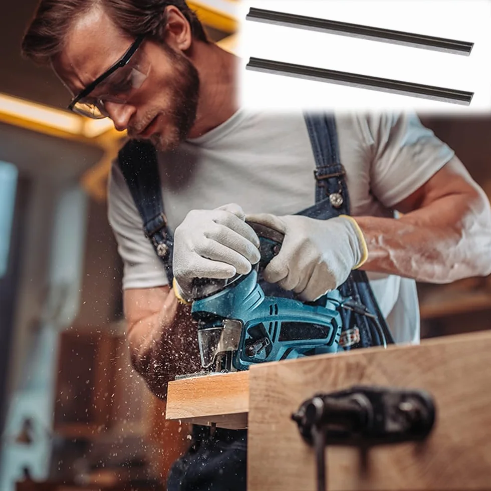 Makita Black Decker lame piallatrice 82 mm HSS reversibili 10 pezzi