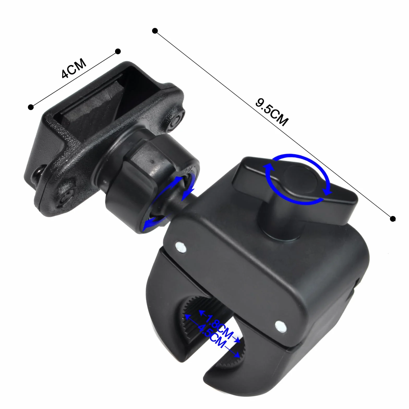 Supporto universale UAYESOK per walkie talkie su biciclette, scooter elettrici, ATV/UTV compatibile con Motorola, Baofeng, Kewnood e Icom