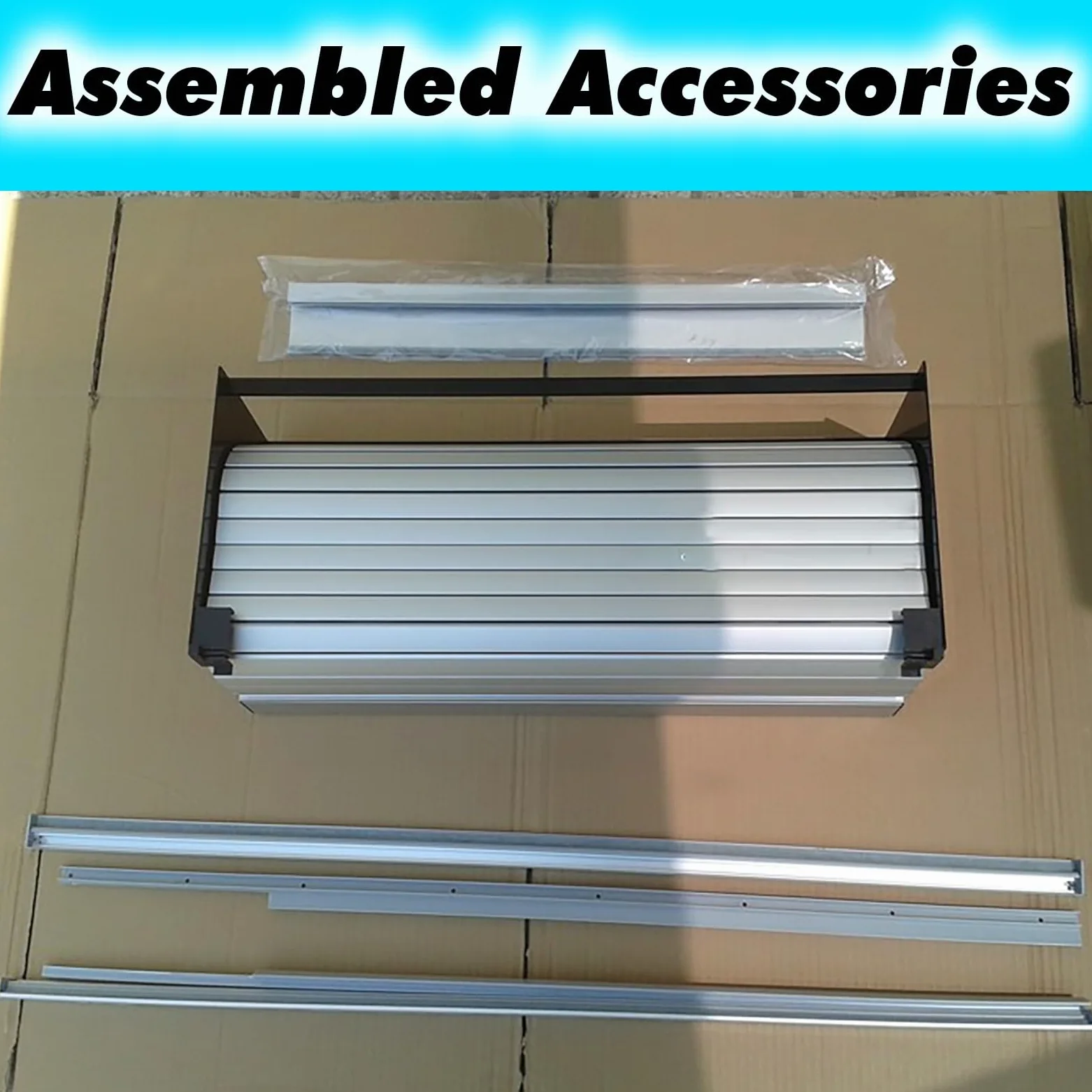 Armadietto da parete in metallo personalizzato, con cancello scorrevole arrotolabile, per camper, ufficio, hotel, organizer per armadi e porte decorative per elettrodomestici (101,6 x 121,9 cm