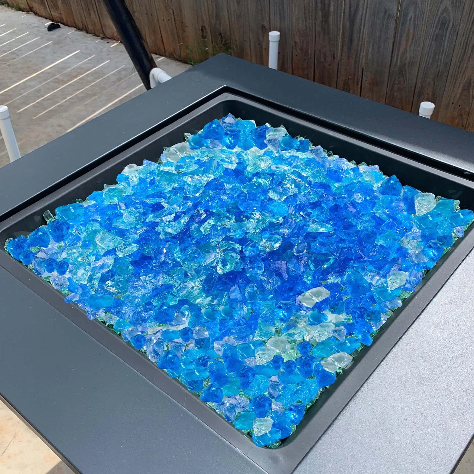 VEVOR Pietre per Caminetto 4,5 kg Riflettenti 19,05 mm Blu Acqua