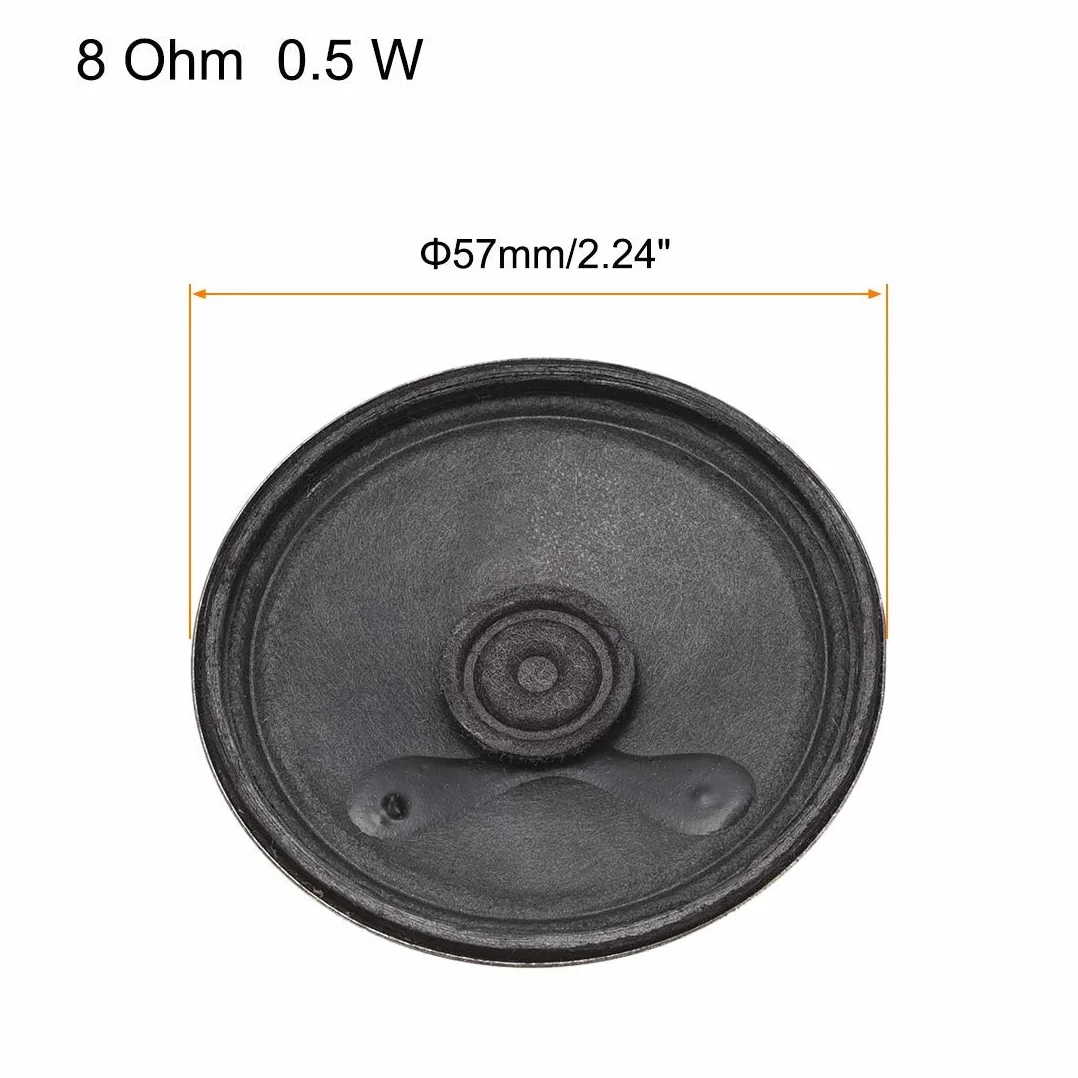 N/D 0,5 W 8 Ohm - Altoparlante magnetico 57 mm di ricambio, forma rotonda, 4 pezzi
