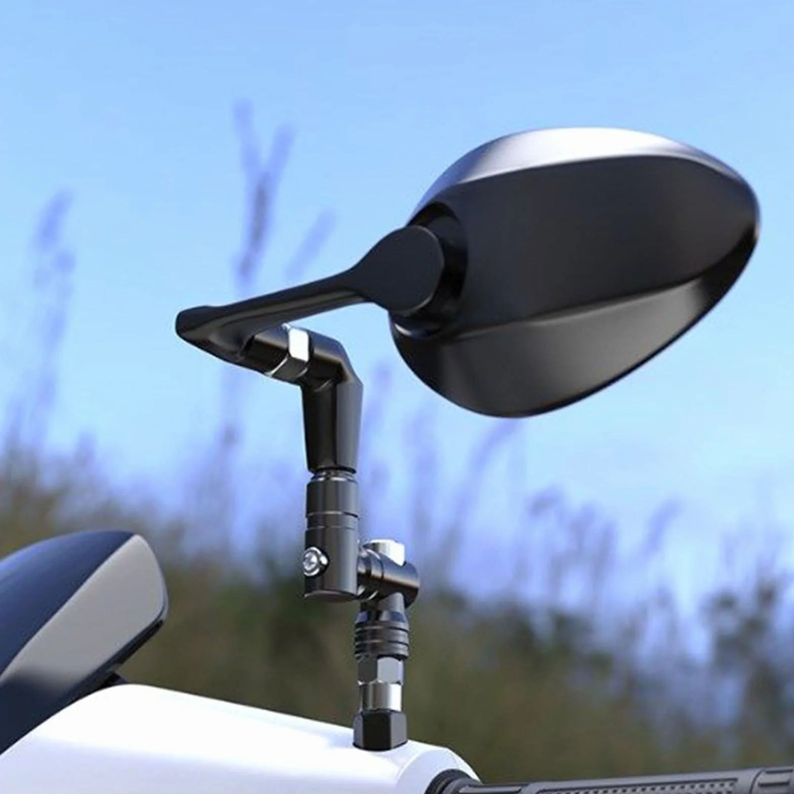 Estensori per Specchietti Moto - Estensione Specchietto Retrovisore per Moto - per Motociclette da Campeggio, Ciclismo, Uomo, Attività all'Aperto, Donna e Famiglia