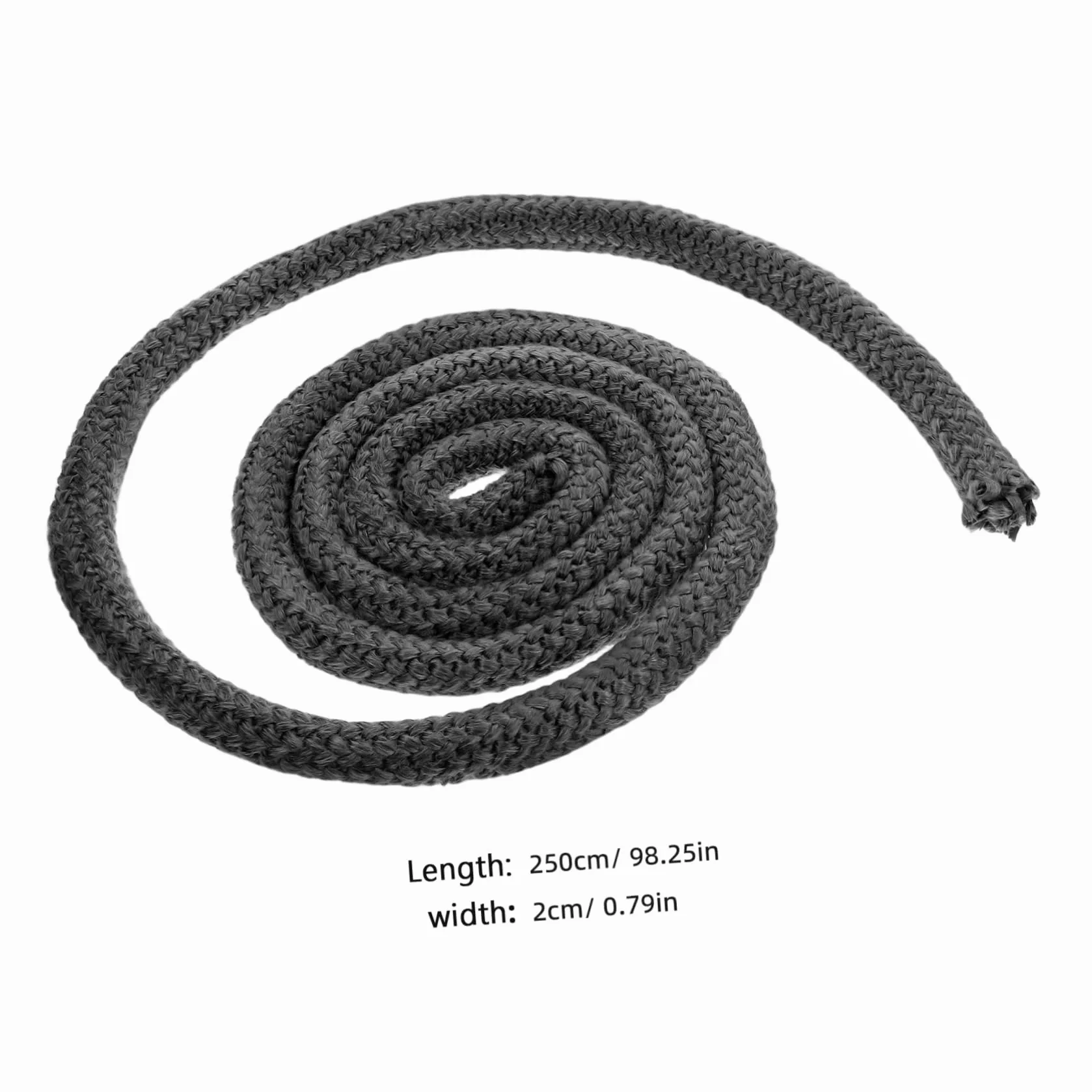 Mikikit 5m Corda di Tenuta Ignifuga per Caminetto a Legna Kit di Guarnizioni per Porte di Caminetti Pellet Sigillante per Caminetti Materiale per Guarnizioni Resistente alle Alte Temperatu