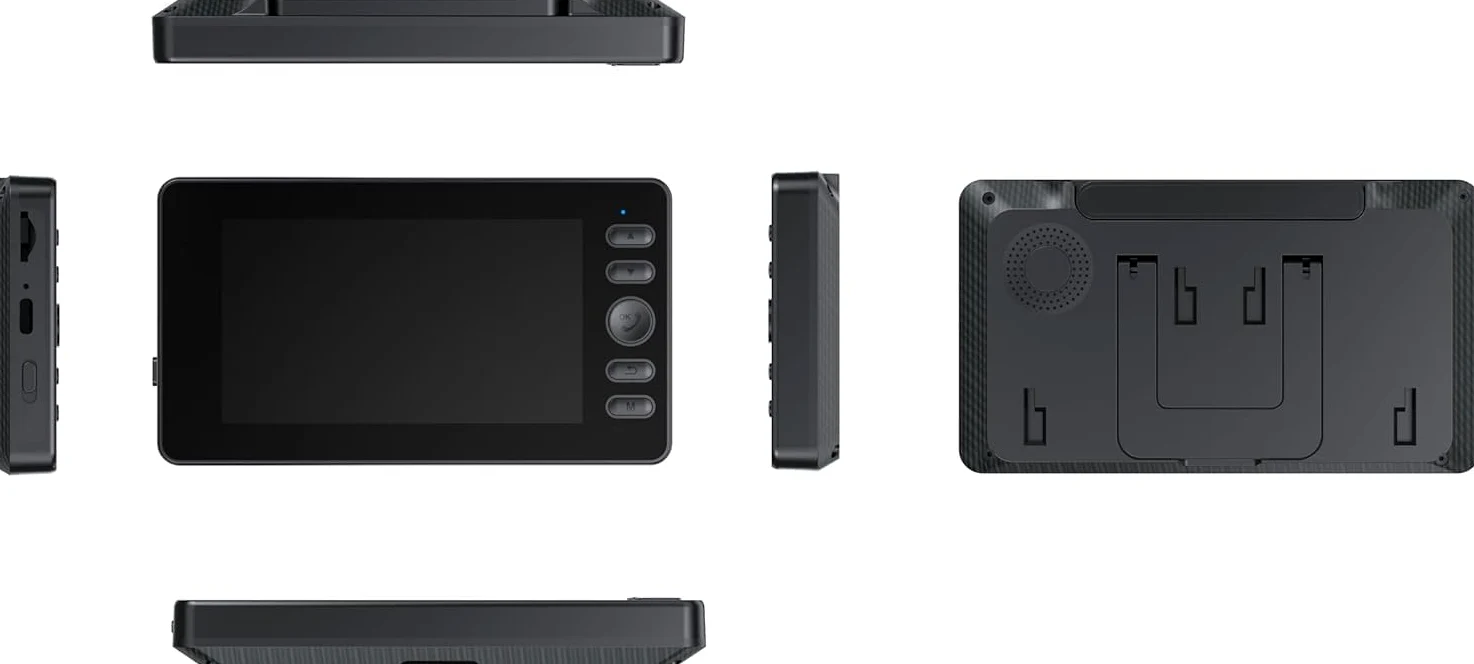 TKMARS Campanello Senza Fili Da Esterno 1080P con Schermo IPS 4,3 Pollici Videocitofono Wireless HD Videocitofono Visione Notturna A Infrarossi Campanello Wireless