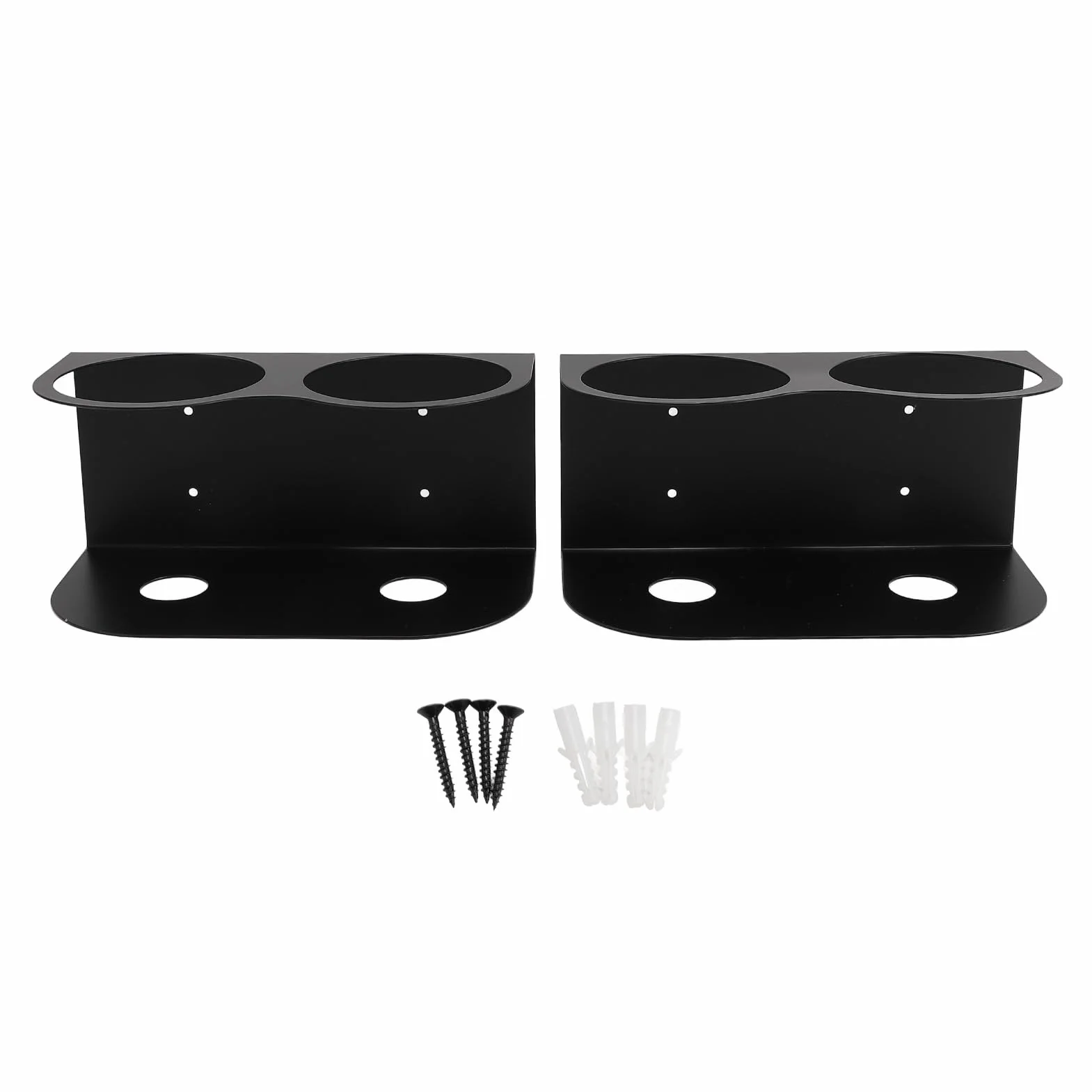 Jiawu Organizzatore per Rack Porta Bombolette Spray da 2 Pezzi, Portabottiglie Spray per 2 Bombolette, Portabottiglie per Vernice in Metallo con Montaggio a Parete