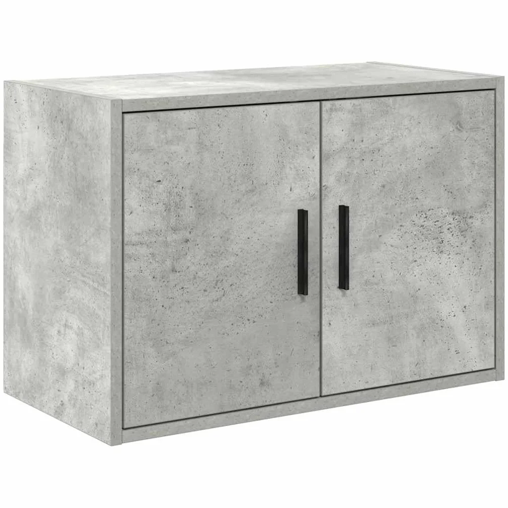 vidaXL Pensile per Garage Grigio Cemento Legno Multistrato