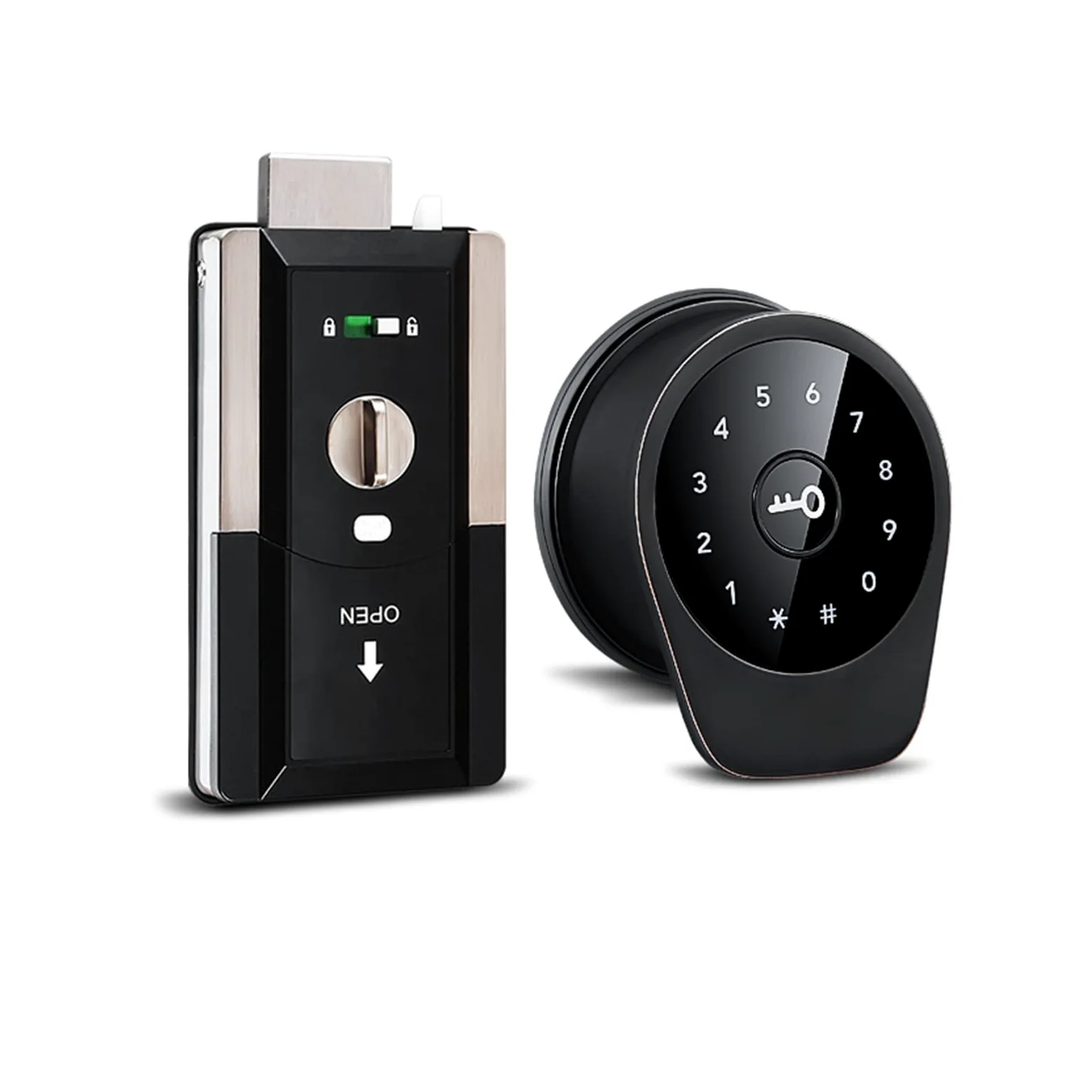 Serratura Elettronica Intelligente Automatica Serratura biometrica for Impronte digitali Codice RIFD Serratura Senza Chiave con TTlock,Blocco di Sicurezza(No fingerprint-01)