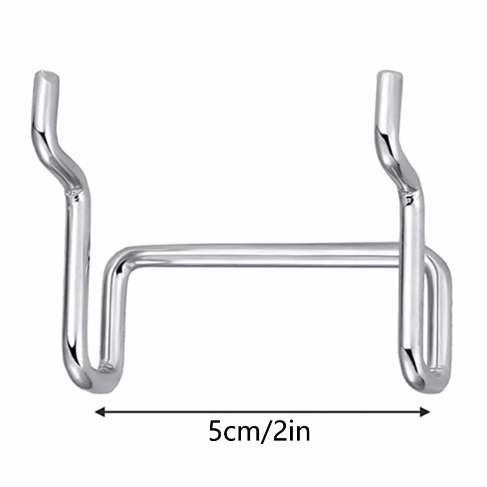 Ganci per pannello forato in metallo 5 cm accessori per garage officina