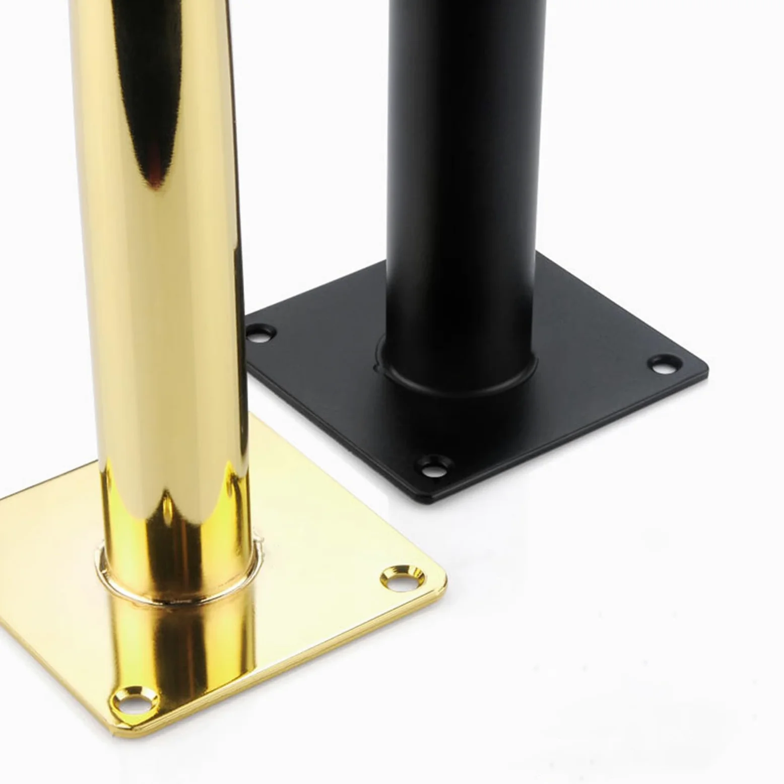 Gambe per Mobili Piedini Conici Dorati 4 Pezzi Supporto per Tavolo Conico Superficie Galvanica In Acciaio Laminato A Freddo Altezza Piedini per Divano: 10-72 cm Piedini per Mobile 50 cm/19,7"