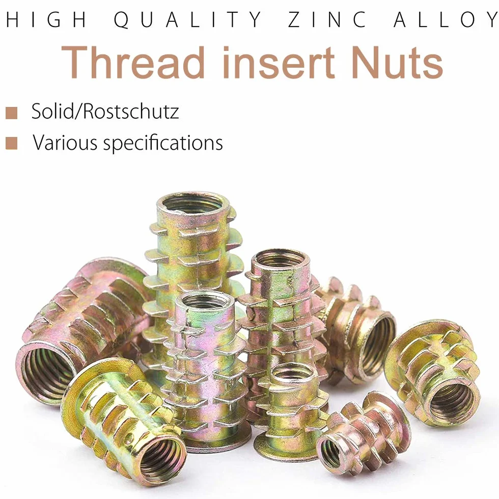 Dadi Esagonali in Acciaio al Carbonio Zincato M4 M5 M6 M8 M10 Kit Assortimento per Mobili