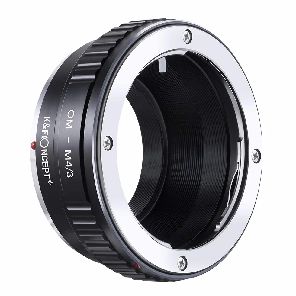 K&F Concept OM-M4 / 3 Adattatore per Obiettivo Anello Adattatore per Obiettivo da Olympus OM a Micro 4/3 Panasonic GF1 GF2 GF3 GF5 GF6 G1 G2 G3 G6 GX1 GX7 GH1 GH2 GH3