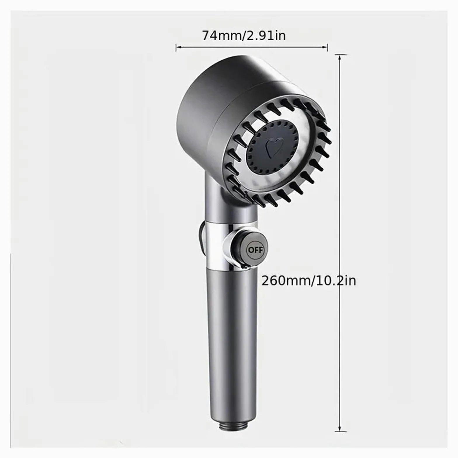 Modalità soffione doccia regolabile, rubinetto doccia ad alta pressione e grande portata, risparmio idrico(Shower head)