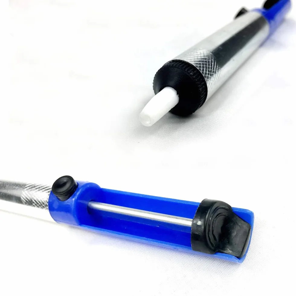 Pompa Dissaldatura Vuoto Alluminio Saldatore Strumenti Manuali Blu