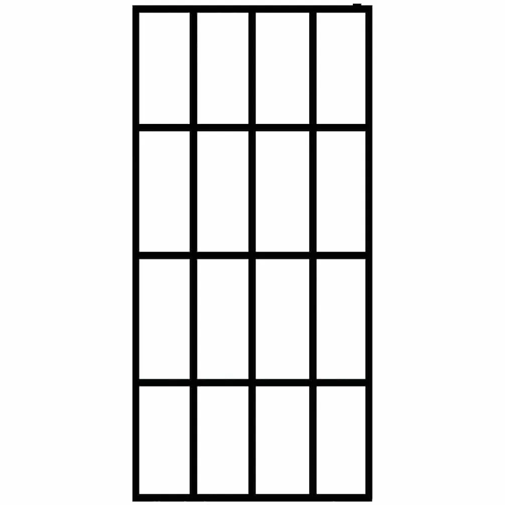 Parete doccia walk-in, vetro di sicurezza da 5 mm, 140 x 195 cm, telaio in alluminio, 4 pezzi, regolabile, paraspruzzi, bagno, sanitario, facile da montare