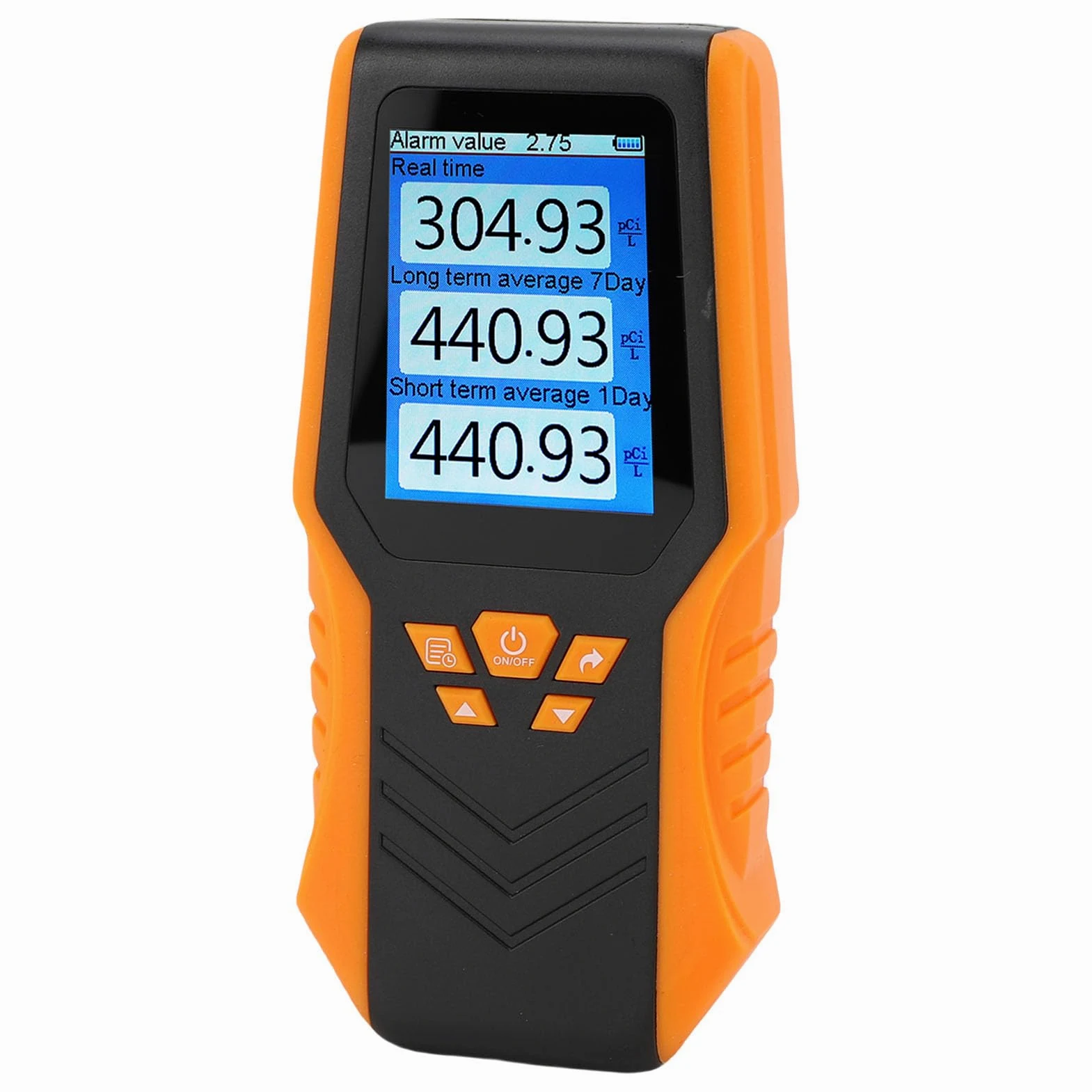 Bewinner Rilevatore di Radon Portatile Accurato con Tempo Reale, Media a Lungo e Breve Termine, Display LCD - Kit di Test del Radon Portatile per Casa, Scuola, Ufficio e Cantina