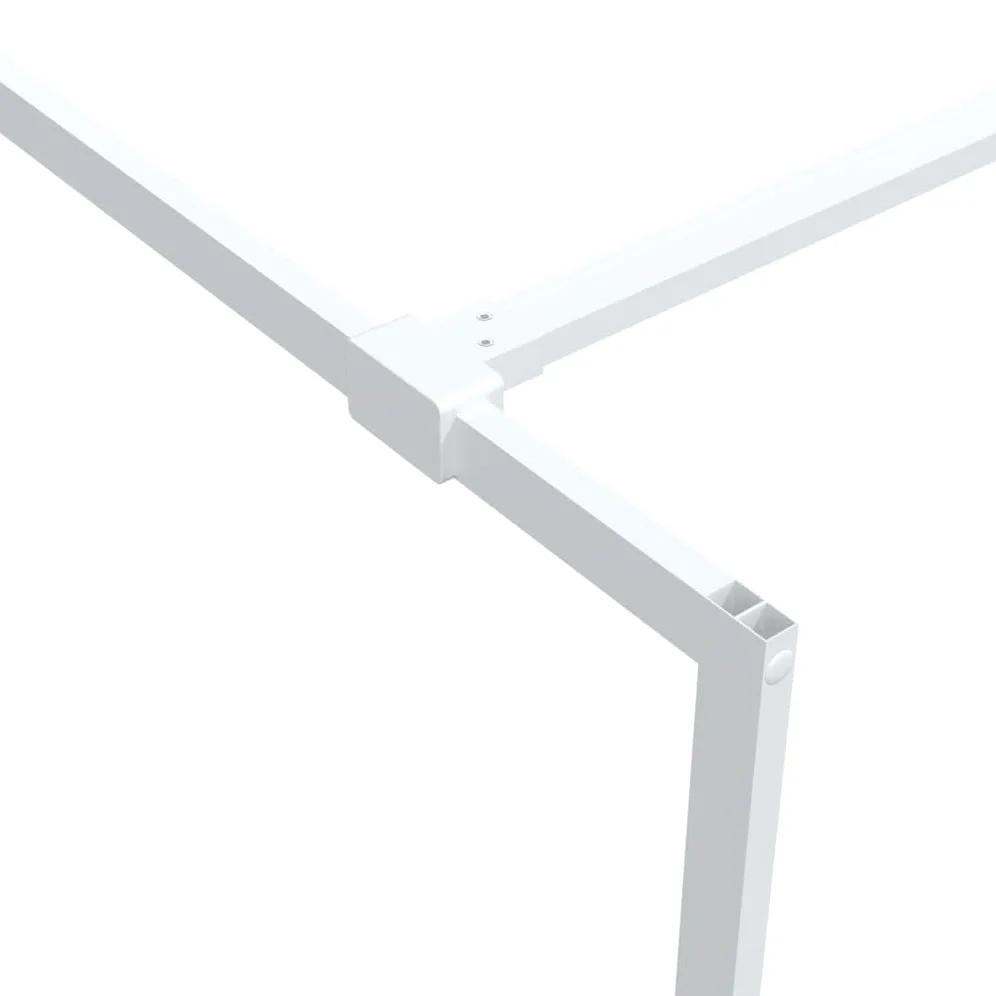 Walkin - Parete doccia per doccia a pavimento, 80 x 195 cm, in vetro trasparente ESG, con telaio in alluminio, regolabile, paraspruzzi, parete divisoria in vetro, telaio profilato stabile