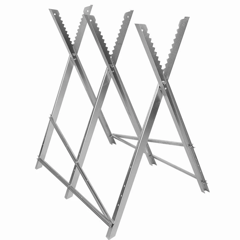 Cavalletto Taglialegna,Cavalletto da sega pieghevole per segare i tronchi, supporto in acciaio per tagliare la legna da ardere, banco da sega carico massimo 150kg, regolabile (84 * 80 * 80 cm)