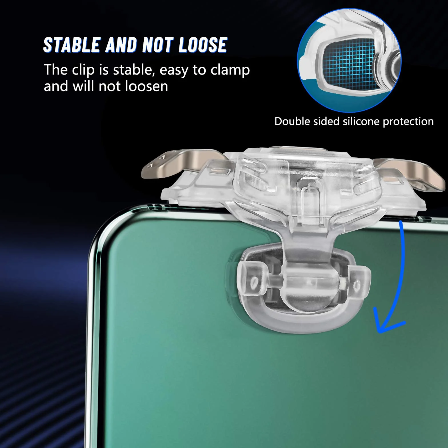 Newseego PUBG Mobile Trigger Controller,Versione Aggiornata PUBG Gaming Mobile Trigger,Pulsanti Chiave per Sparatutto a Fuoco Sensibile Trigger per PUBG/Re Della Gloria per IOS&Android-Trasparente