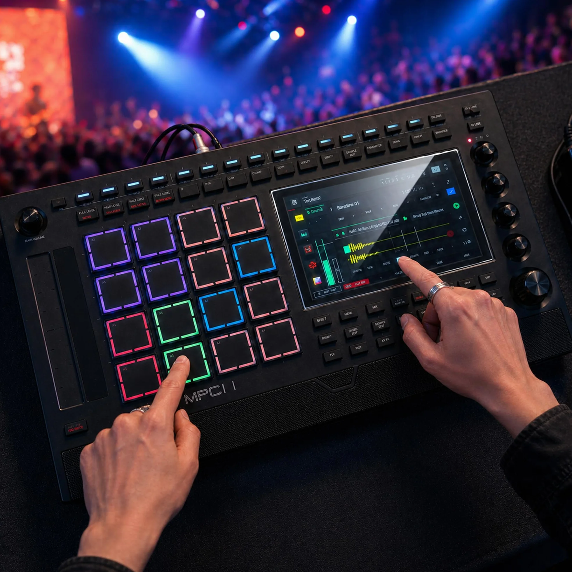 Musiin Audio Workstation 7 pollici, pellicola protettiva touch screen compatibile con MPC Live 3/MPC Live 2/MPC Key 37 e 61/MPC One+, protezione touch screen ultra trasparente in vetro temperato con