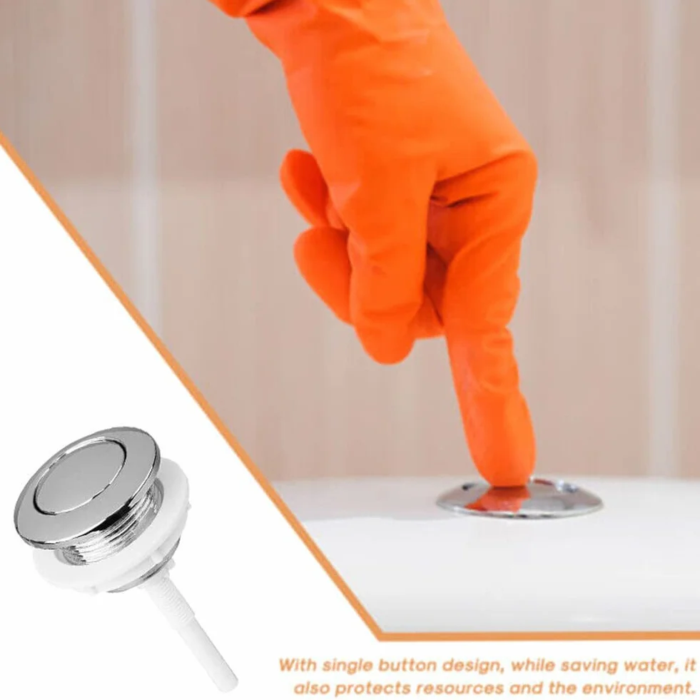 SPORTARC Pulsante di scarico WC 38 mm singolo per sciacquone serbatoio acqua