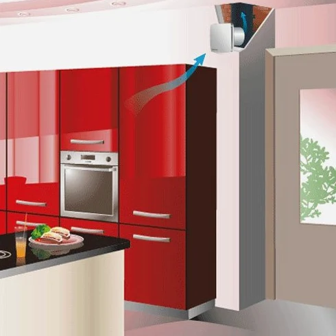 VENTS Aspiratore estrattore aria ambienti LD100 Ventola da Parete Silenziosa Ø 100 mm, 88 m³/h - Ventilazione Bagno e Cucina, Design Moderno, Bassa Rumorosità